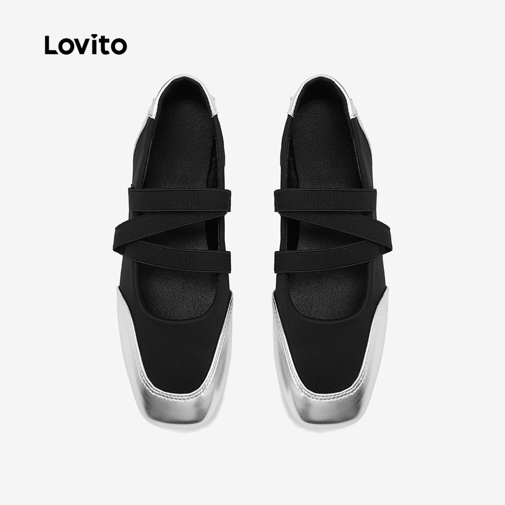 Lovito حذاء باليرينا لطيف — ستايل كوري — صورة 6