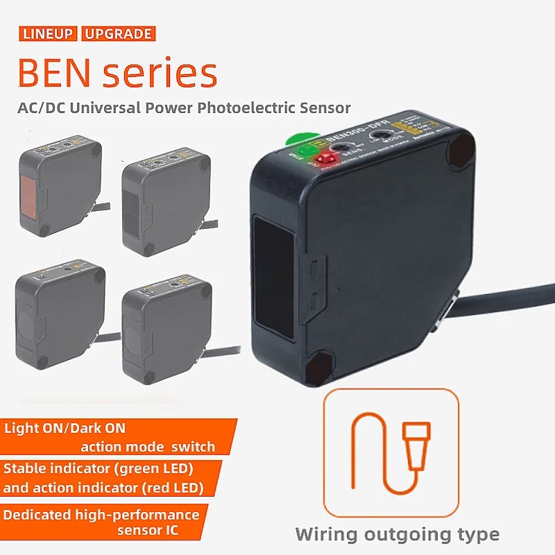 1ชิ้น/ล็อต Photoelectric Switch Sensor BEN BEN3M-PDT BEN3M-PDT BEN5M-MDT BEN5M-MFR BEN10M-TFR BEN300