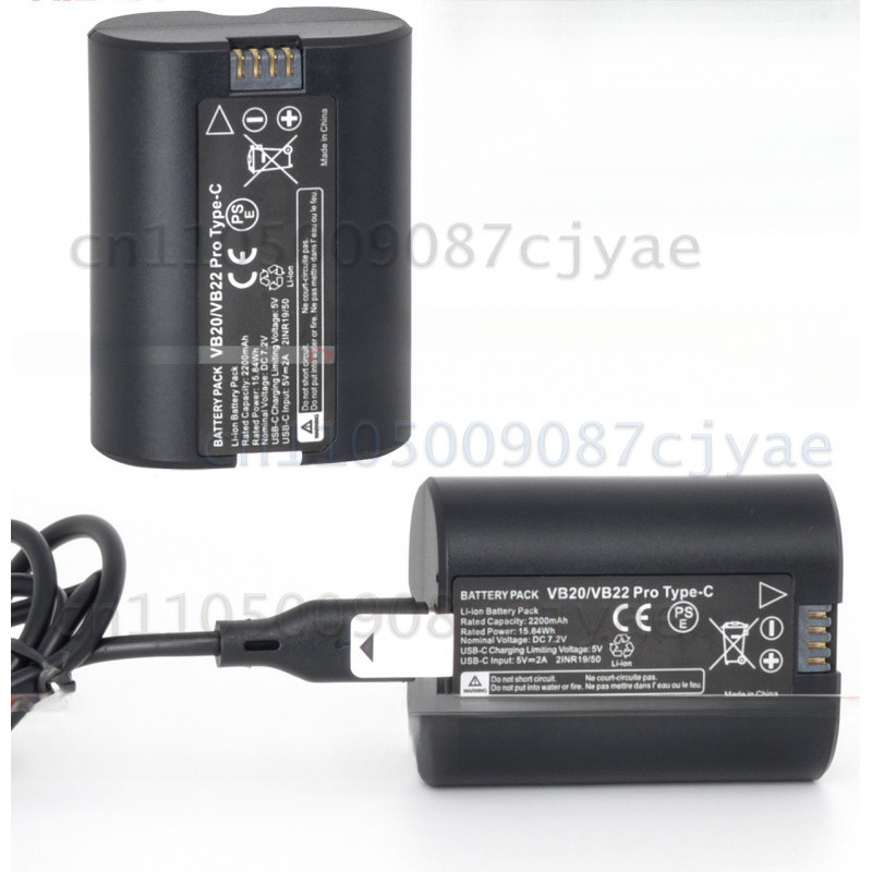 VB22 Pro VB20 แบตเตอรี่ลิเธียมพร้อมเครื่องชาร์จสําหรับ Godox V1 Mid V480 V350 Series Speedlite