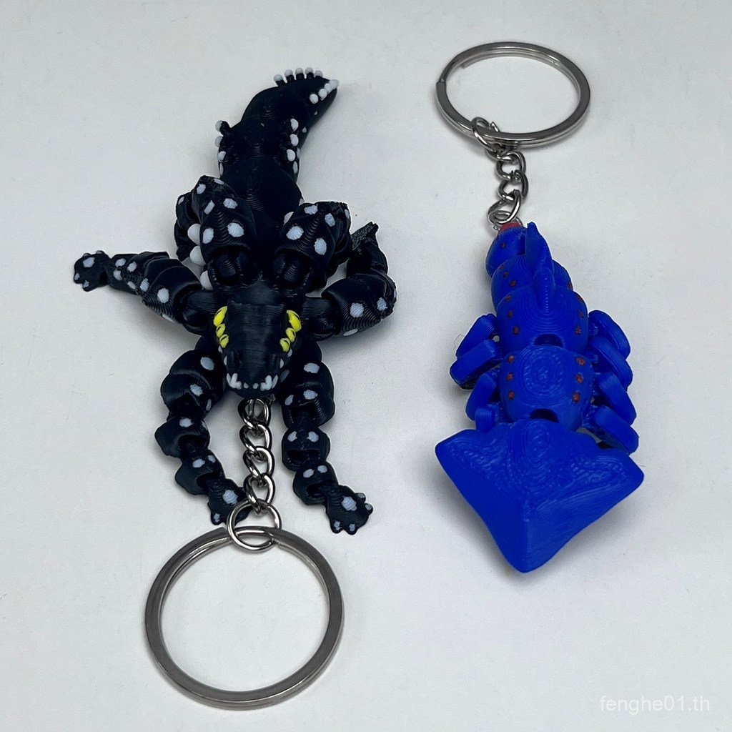 Deep Sea Trek การ์ตูนมังกรโบราณ vs Shadow Dragon Leviathan รูปจี้ 3d การพิมพ์ Sea Monster ตุ๊กตาพวงก