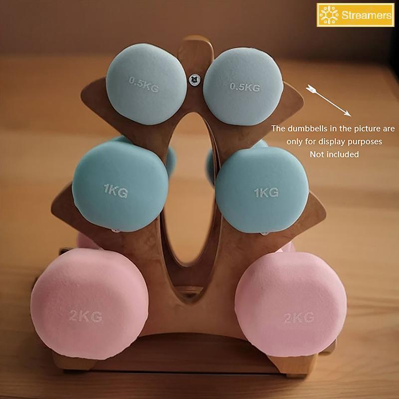 {Streamers} Weight Storage Organizer 3 Tier Dumbbell Ra Stand Only Small Weight Ra สําหรับดัมเบลสําห