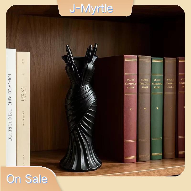 J-Myrtle โมเดิร์นชุดแจกันดอกไม้รูป 3D พิมพ์ Twisted Design Minimalist Elegant Decor สําหรับสด Nice