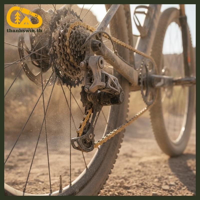 Thankswin 6-7-8S-Z80 116L Gold Bike Chain จักรยานเสือภูเขาโซ่ทอง Qui Release Link th