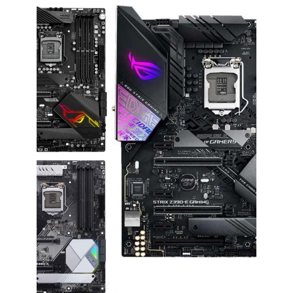 Asus/Asus z390-A/F/E/H/P/M11H Series เมนบอร์ดรองรับ i9 9900K 90% ใหม่