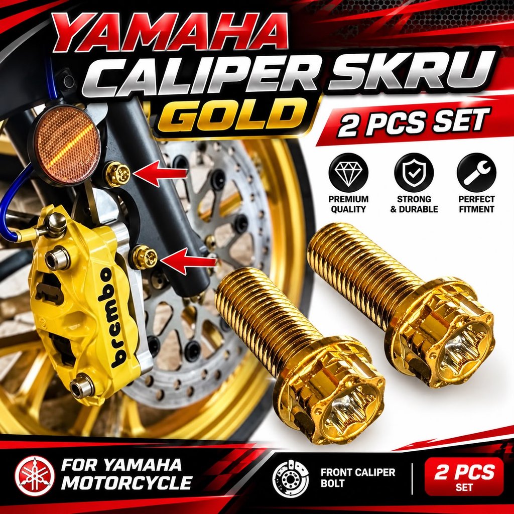 YAMAHA Y16ZR Y15ZR LC135 LCV8 SKRU DISC SKRU EXHAUST CASING MAGNET SCREW COVER ENGINE SKRU SPROCKET 
