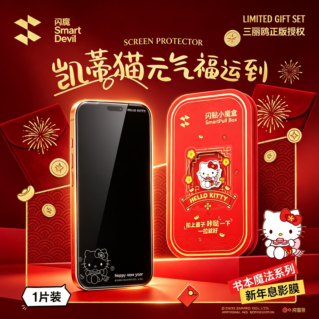 ฟิล์มป้องกันโทรศัพท์มือถือ ฟิล์มเงาลมหายใจ เหมาะสําหรับ iPhone18ProMax ฟิล์มนิรภัย Sanrio เหมาะสําหรับ iPhone17pro ฟิล์มใหม่กันกระแทกทนต่อการขีดข่วน