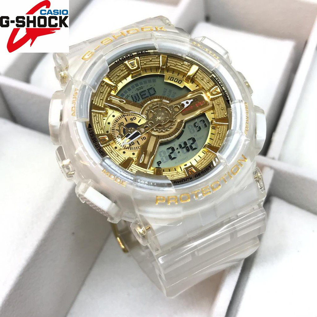 QIXIAO G*/*shock GA-110 Classic Platinum กีฬานาฬิกา GSK Ga110 35Th Anniversary Jelly Gold Autolight 