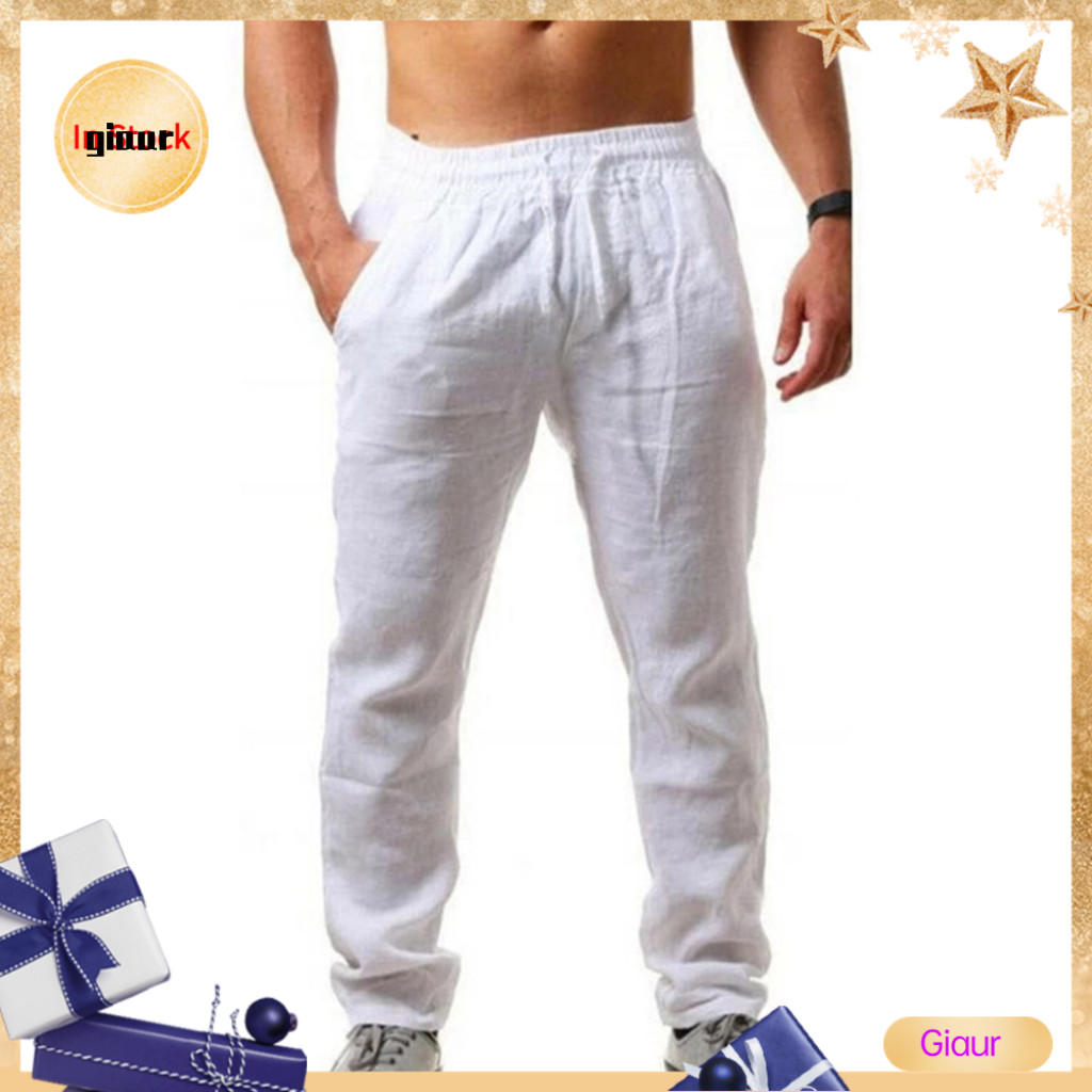 Giaurz Joggers กางเกงบางนุ่มระบายอากาศกางเกง Joggers หลวม