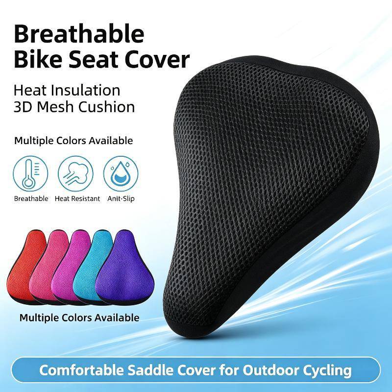 VHDD นุ่ม 3D จักรยานเบาะรองนั่ง Breathable Sho Absorbing Pad สําหรับ Hybrid จักรยาน Casual City ขี่ Weekend Travel TH