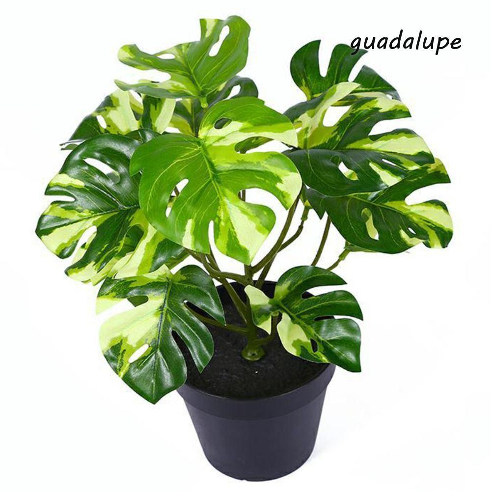 GUADALUPE พืชปลอมโรงแรม Creative Tree บอนไซสําหรับ Home Garden Decor ห้องนั่งเล่นโต๊ะพืชสีเขียว