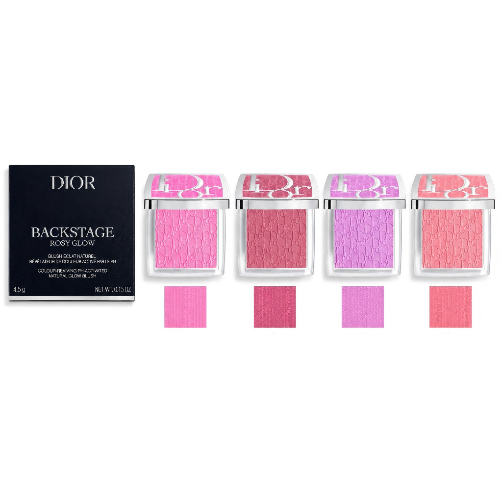 รับประกันของแท้🍸 Dior Backstage Rosy Glow blush & highlighter 2 in 1 สีโรซี่ธรรมชาติ ซีเรียลไลท์