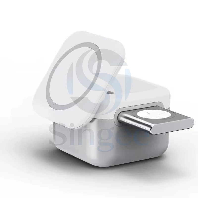 15W 3 in 1 Magnetic Computer Computer Stand Holder Pad wssํnOriginal Rth Istector B ipone 14 13 12 P