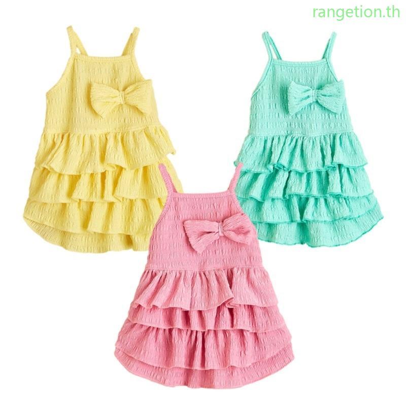 RAN Tiered Dress for Dog Fashion Bowknot Camisole Dress Small Cats Dog 2Leg Outfit
