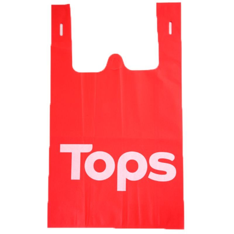ท็อปส์ถุงผ้าสปันบอนด์สีแดงไซส์Lขนาด 35X59ซม. Tops Span Bond Bag Red Color Size L 35X59cm.