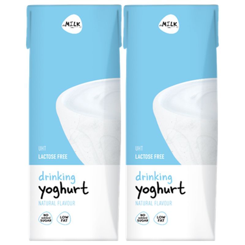 เอ็มมิลค์โยเกิร์ตพร้อมดื่มยูเอชทีรสธรรมชาติ 180มล. แพค2 mMILK UHT Drinking Yoghurt Natural Flavor 180ml. Pack 2