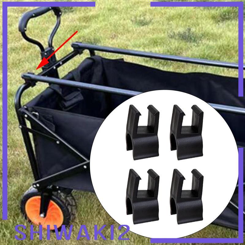 [Shiwaki2] 4x Camping Cart Card Buckle Attachment Camping Shopping Push Pull Cart Accessory