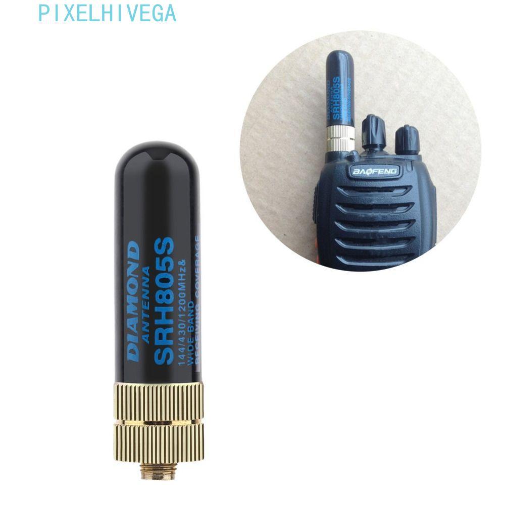 PIXELHIVEGA เสาอากาศ SRH805S Walkie 5 ซม.TG-UV2 BF-888S Talkie Baofeng วิทยุ Dual Band