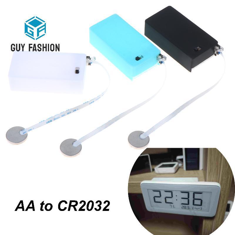 Man Fashion CR2032 เป็น AA Battery Converter 1 ชิ้น 0.15 มม.อะแดปเตอร์ดัดแปลงไม่จําเป็นบางสําหรับรีโ