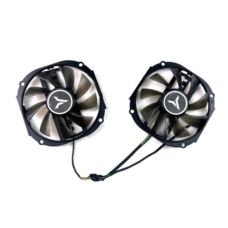 พัดลมระบายความร้อนใหม่ 85 มม.4pin สําหรับ AMD RX580 Yeston RX580 2048SP-8G D5 พัดลมการ์ดวิดีโอ
