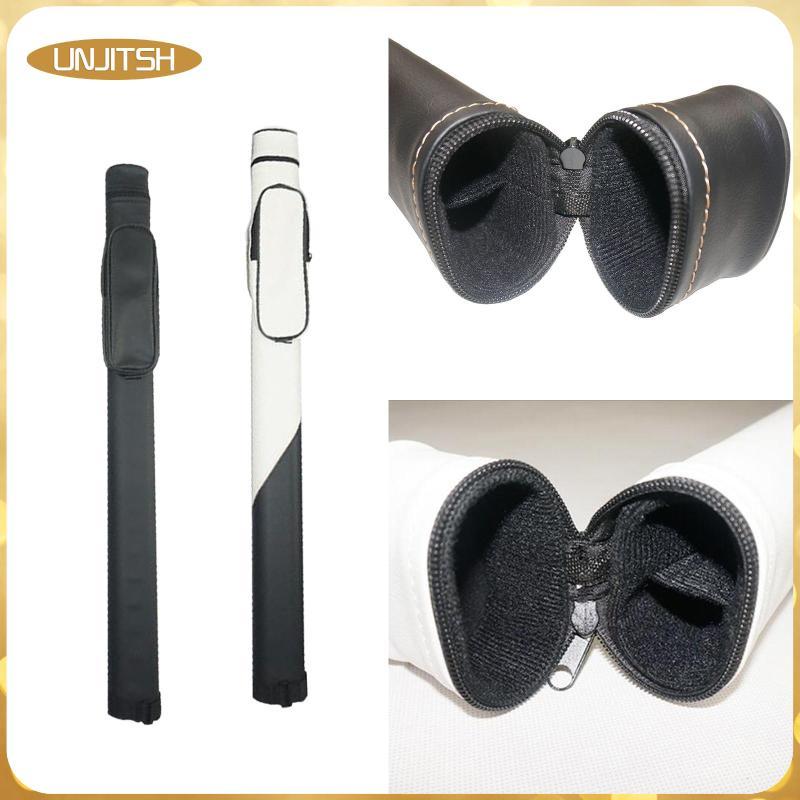[unjitsh] Pool Cue Case 1/2 Cue Case with External Pocket Protective Pouch Carrier Pool Cues Protect