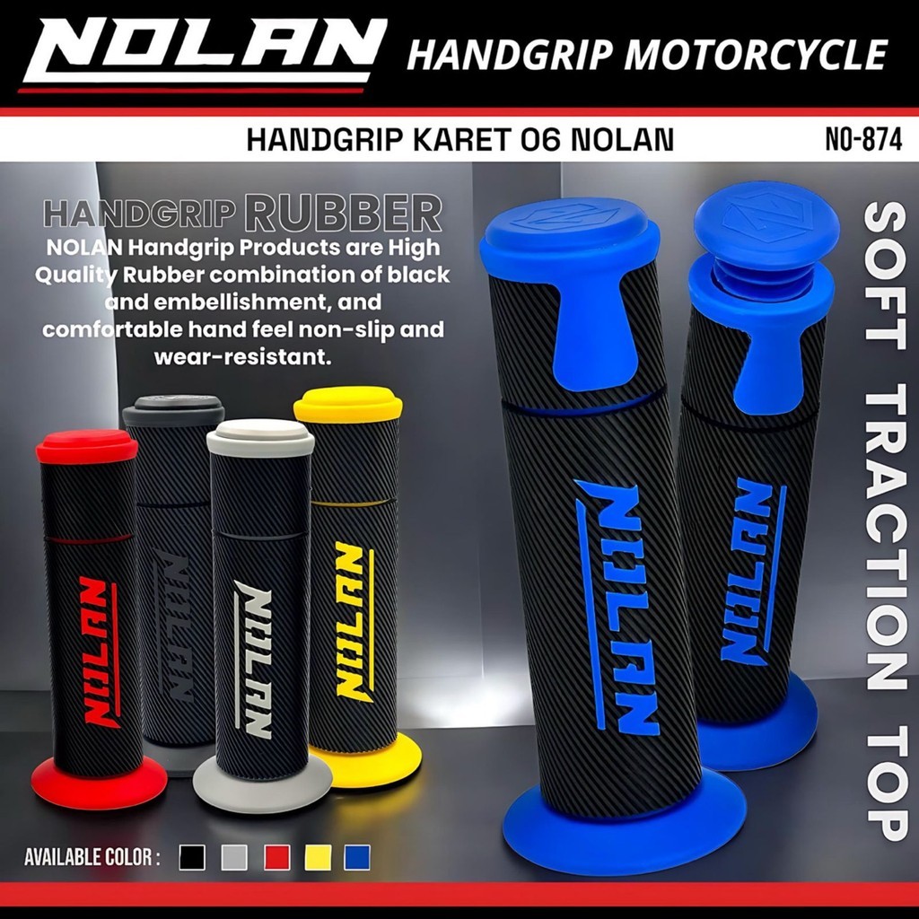 ปลอกแฮนด์ยาง NOLAN 06 Nolan 874 Universal Motorcycle Grip