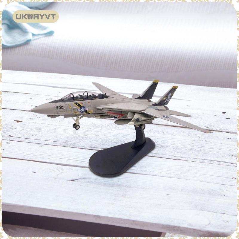 [ukwryvt] 1:100 USA F14 เครื่องบินจําลองผู้ใหญ่ของขวัญรุ่นDiecastพร้อมฐานสําหรับสํานักงานบาร์ห้องนอน