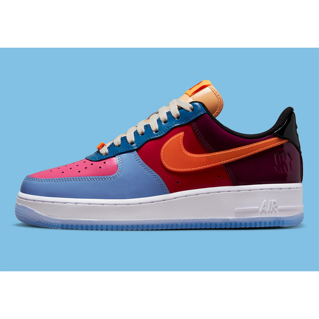 N&K x UNDEFEATED Air Force 1 Low SP หลากสีสิทธิบัตร DV5255-500 sz 8.5 ผู้ชาย HKSQ