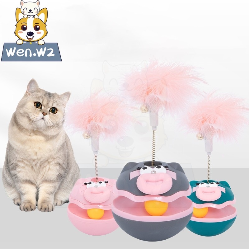 wen.W2 ของเล่น สำหรับล่อแมว ของเล่นตุ๊กตาแมว ตุ๊กตาล้มลุกสำหรับแมว