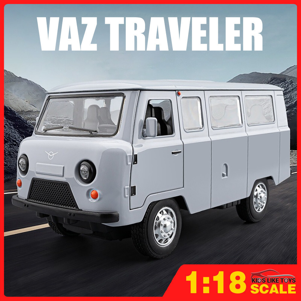 KLT 1:18 UAZ452 TRAVELER Diecast รุ่นรถยนต์ของเล่นคอลเลกชันของขวัญสําหรับเด็ก Boy GirlHT99 PSOX