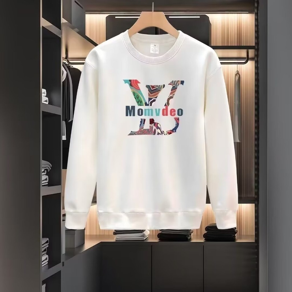 2025 NEW 2025 Trendy Slim Fit Crew Neck Sweatshirt Casual Versatile Men's Autumn Wear new23 WK1F