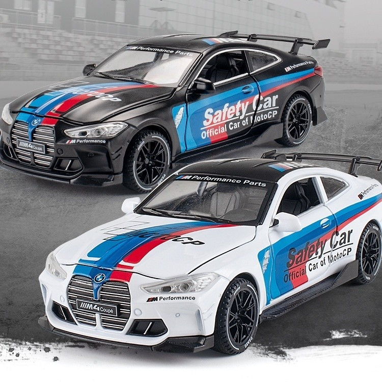 DIECAST รถ 1:32 M4 Coupé 4 Racing รุ่นประสิทธิภาพกีฬารถรุ่นโลหะผสม Diecast ของเล่นยานพาหนะ Auto Truc