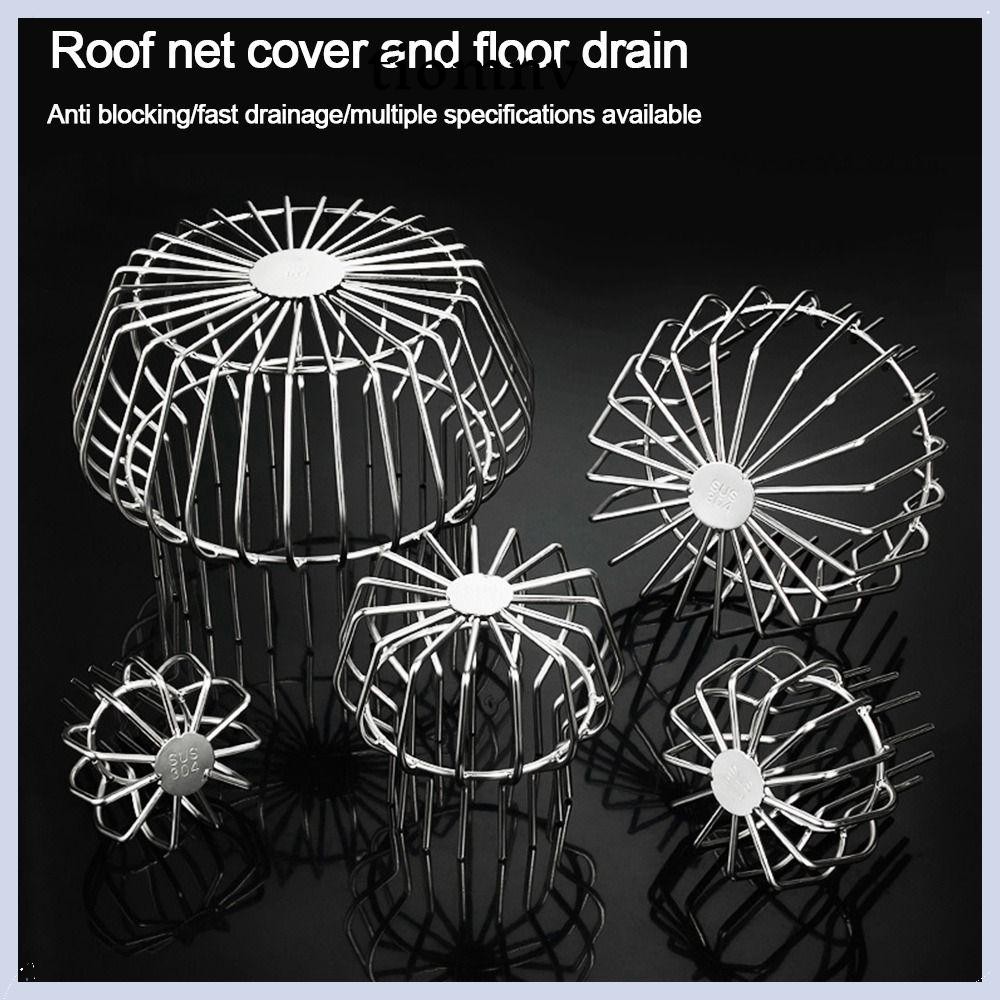 TIOMNVTH Gutter Guard, Downpipe Filter Anti-blocking Roofer Floor Drain,ที่มีประโยชน์ Leaf Shredrap 