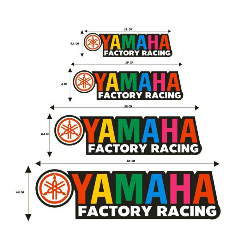 Sticker”สติ๊กเกอร์YAMAHA-A6 สะท้อนแสง💯%แบบตัด พร้อมส่ง