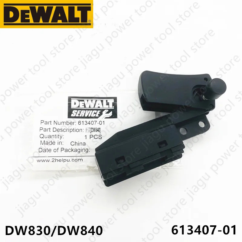 สวิตช์สําหรับ DEWALT DW830 DW840 830 840 ชิ้นส่วนเครื่องบดมุม 613407-01