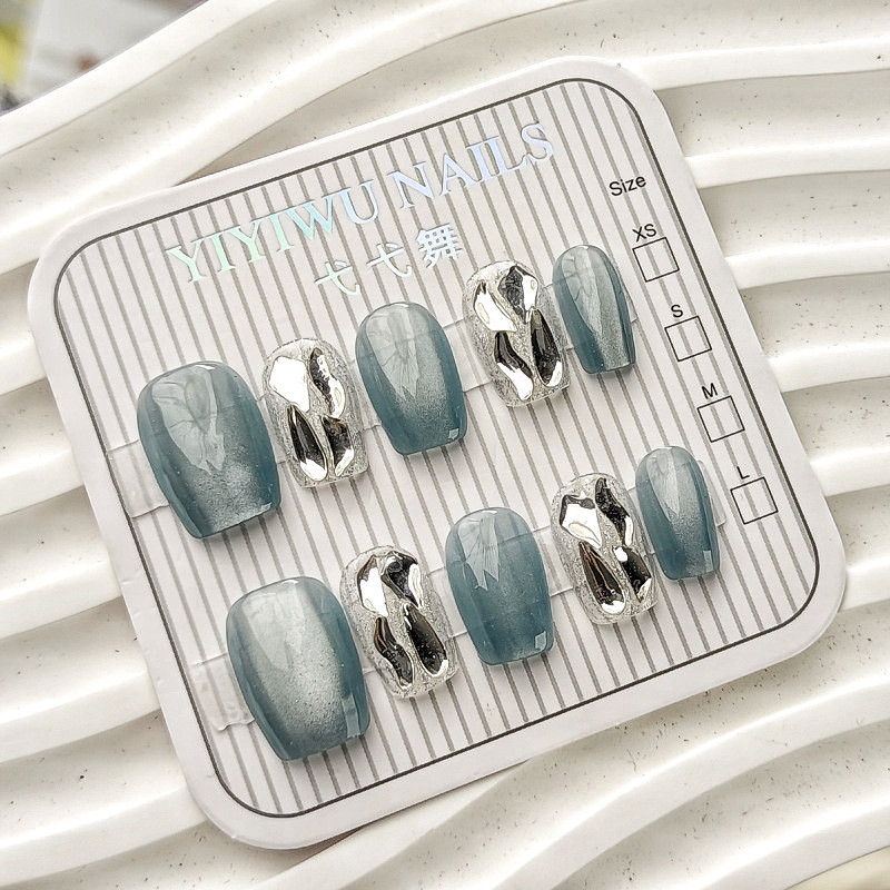 Yiwu Iceland Blue Diamond Pure Handmade Armor Wearing Armor Blue Cats Eye Classy Moonstone Ice Trans