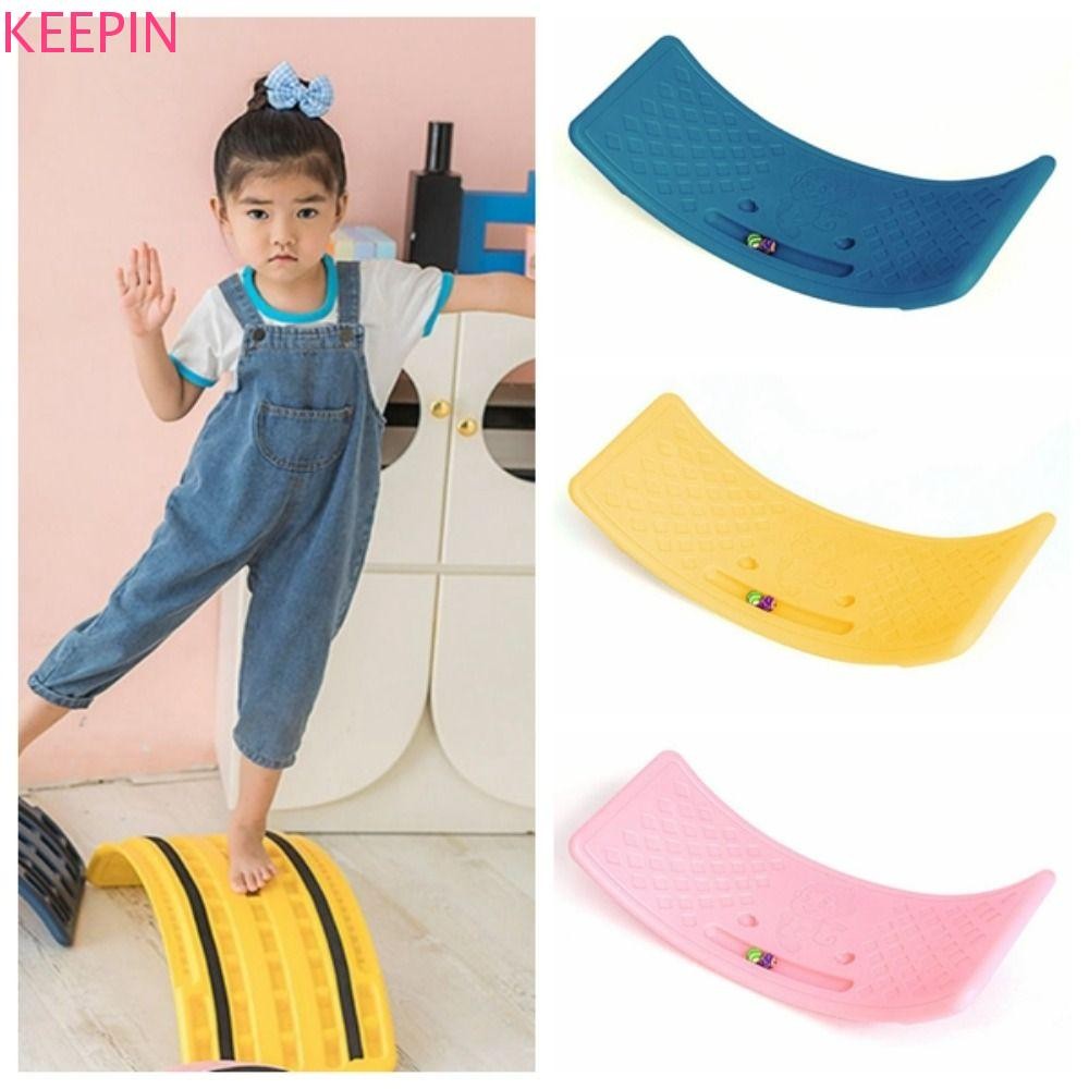 KEEPIN กระดาน Wobble เด็ก, บิดเสถียรภาพปรับปรุง Body Balance Kids Balance Board, กระดานโยคะ Antiskid Security ที่น่าสนใจฟิตเนสบอร์ด Office คนงาน