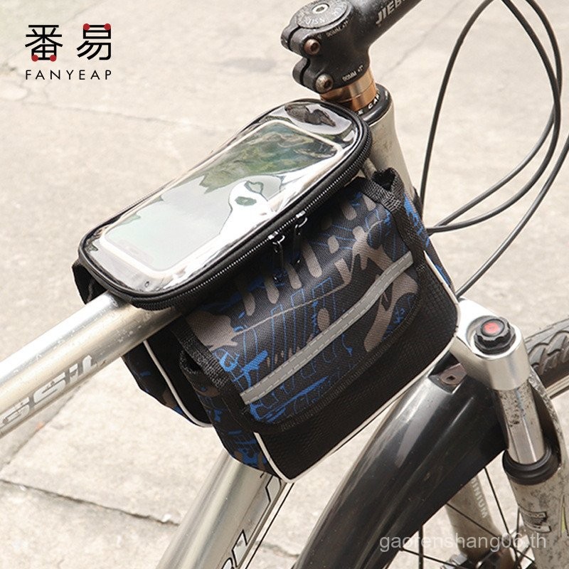 /10Y กระเป๋าจักรยาน A1J30-กระเป๋าปั่นจักรยานอุปกรณ์จักรยานเสือภูเขากระเป๋าอานจักรยานหัวเดียวด้านหน้า