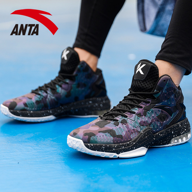 Anta รองเท้าบาสเก็ตบอลรองเท้าผู้ชาย 2022 ฤดูใบไม้ร่วงสไตล์ใหม่ Thompson KT6 Frenzy 3 High-Top หนังสว