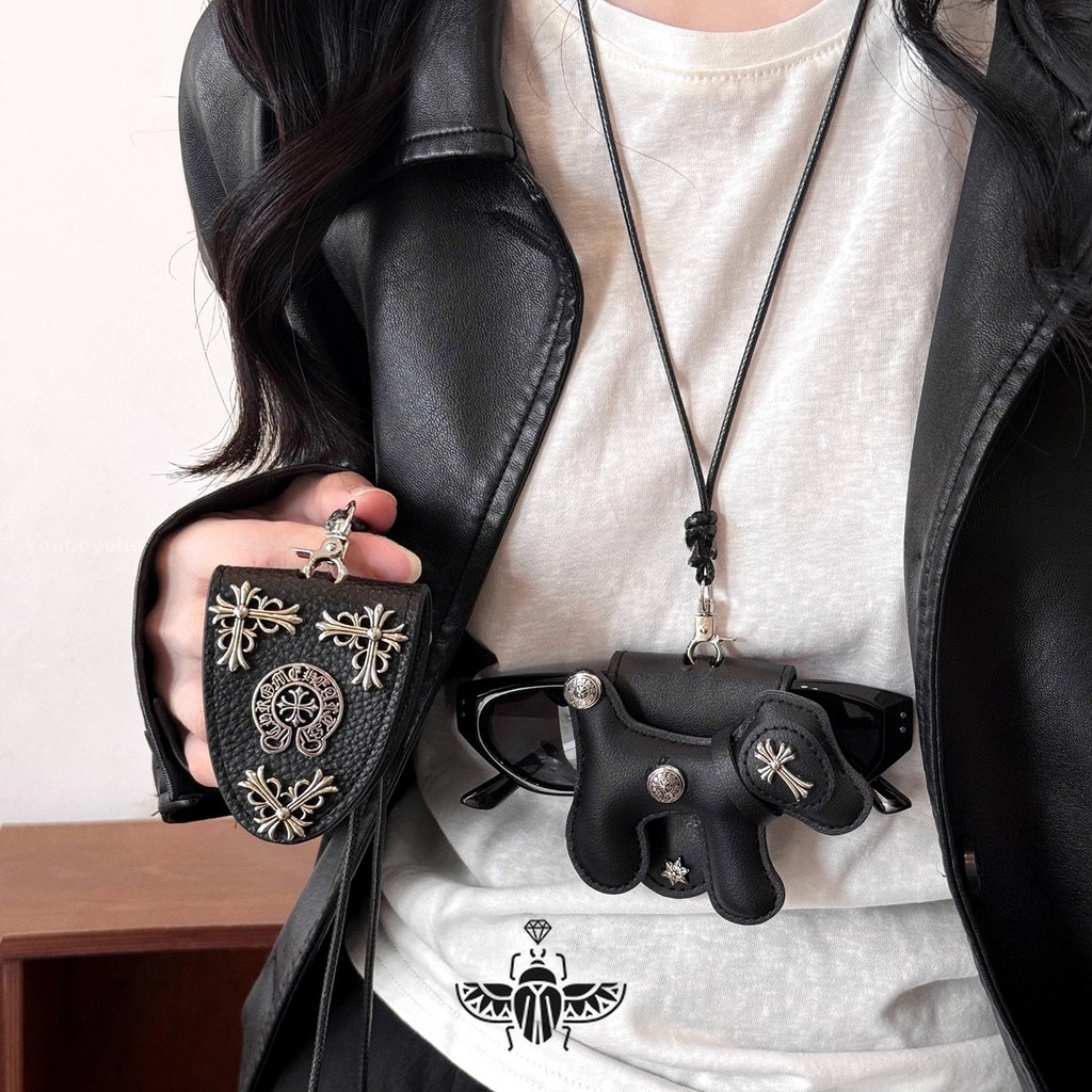 Necklace มั่วส์ทรงลูกหมา สไตล์หวานๆ สำหรับแว่นกันแดดแบบพกพา คล้องคอมีแม่เหล็ก พกพาสะดวกสำหรับการท่องเที่ยว