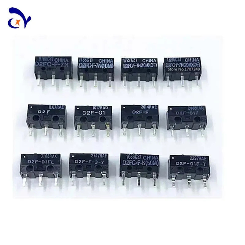 2 ชิ้น/10 ชิ้นเมาส์ micro switch D2FC-F-7N(10M)/(OF) D2FC-F-7N(20M)/(OF) D2FC-F-K 50M
