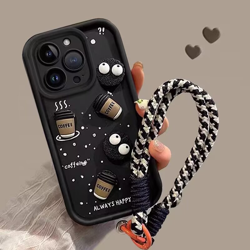 3D DIY Coffee Ball สําหรับ OPPO A5 Pro Reno 14 13 12 11 PRO 10 PLUS A5X A3X A79 A60 13F 12F A5 F29 5