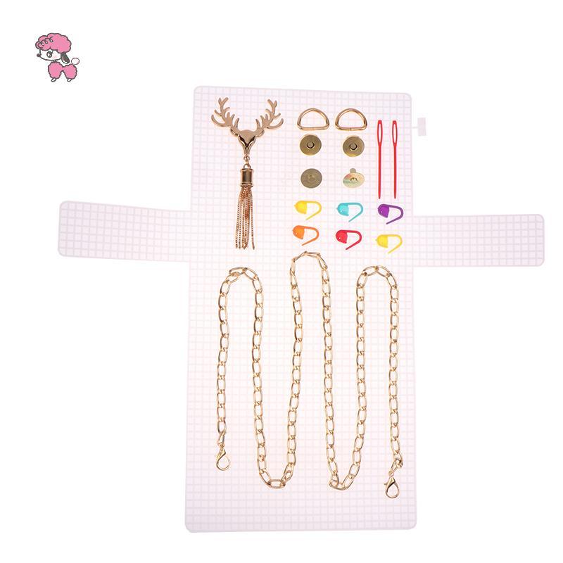 ชุดทำกระเป๋า DIY ตาข่ายพลาสติก GRL พร้อมฝาครอบ