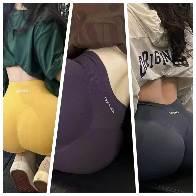 Dfyne กางเกงขาสั้น Impact Gym กางเกงขาสั้นผู้หญิงฟิตเนสกีฬากางเกงขาสั้นต่ํา Ribbed Band โยคะกางเกงขา