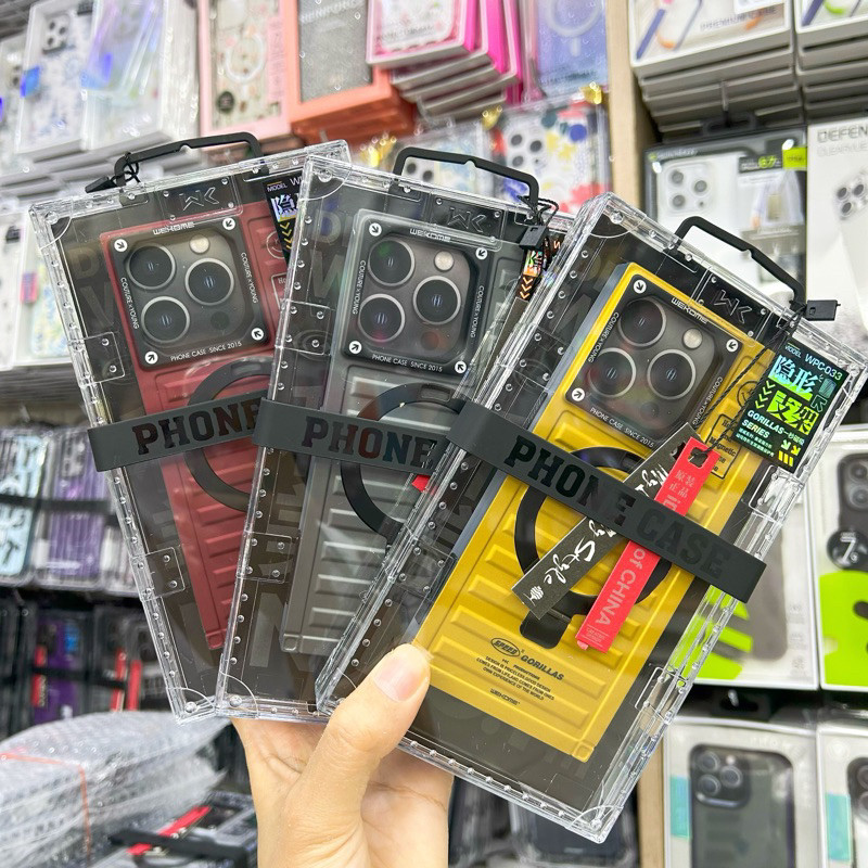 WK เคสแม่เหล็กมือถือ รุ่นคอนเทรนเนอร์ใหม่ล่าสุด 🔥 พร้อมส่ง ใช้สำหรับรุ่น i15  i15Pro  i15ProMax