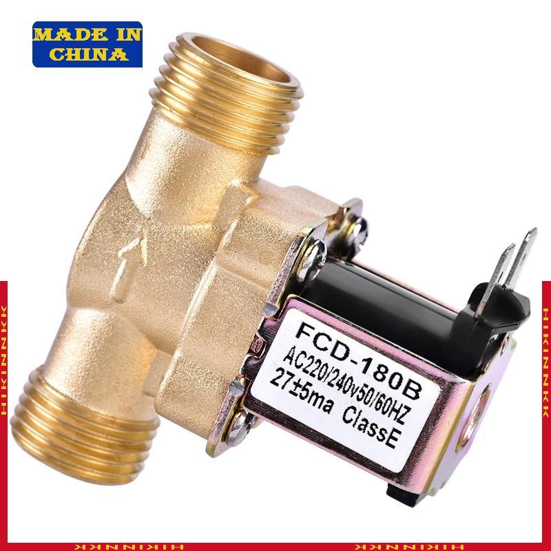 HIK AC 220V 1 2 Inlet Feed Water Solenoid สําหรับวาล์ว Quick Connect ปกติปิดน้ําควบคุมไฟฟ้า Pulse สํ