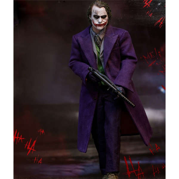 SHF Batman Dark Knight Joker Joker Heath Ledger 1/6 Romper เคลื่อนย้ายได้ตกแต่ง