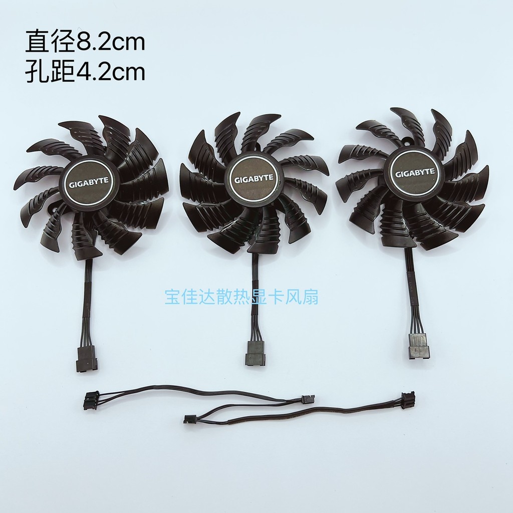 พัดลมการ์ดจอ GIGABYTE RTX 1650 1660 2060 2070 ใหม่เอี่ยม T128015เป็น