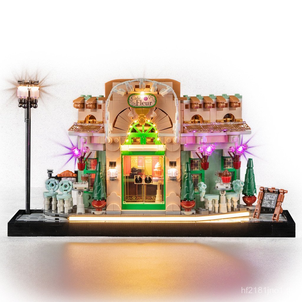 เครื่องประดับแสงฝรั่งเศส 10362 Cafe Building Blocks ใช้งานร่วมกับ Lego LEDYEABRICKS