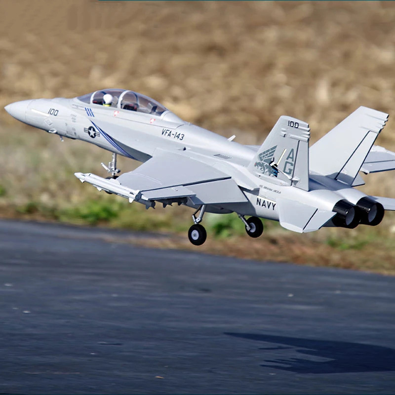 Fms Edf Jet F18 Pnp F/a-18f V2 Bumblebee 70 มม.พัดลมไฟฟ้าเครื่องบินรุ่นรีโมทคอนโทรล F-18 Hobby Rc Ai