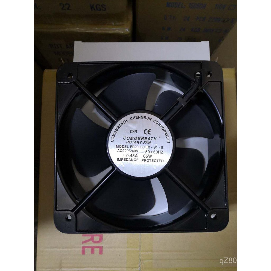 0.45A Cooling 65W Axial Fan พัดลมไฟฟ้าตู้อุตสาหกรรม FP20060EX-S1-B/220V240V GNO8